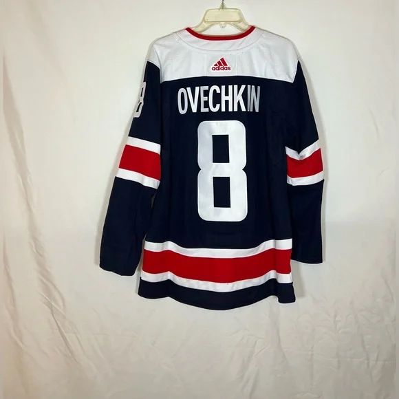 Adidas Washington Capitals #8 Ovechkin Navy Blue Alternate W